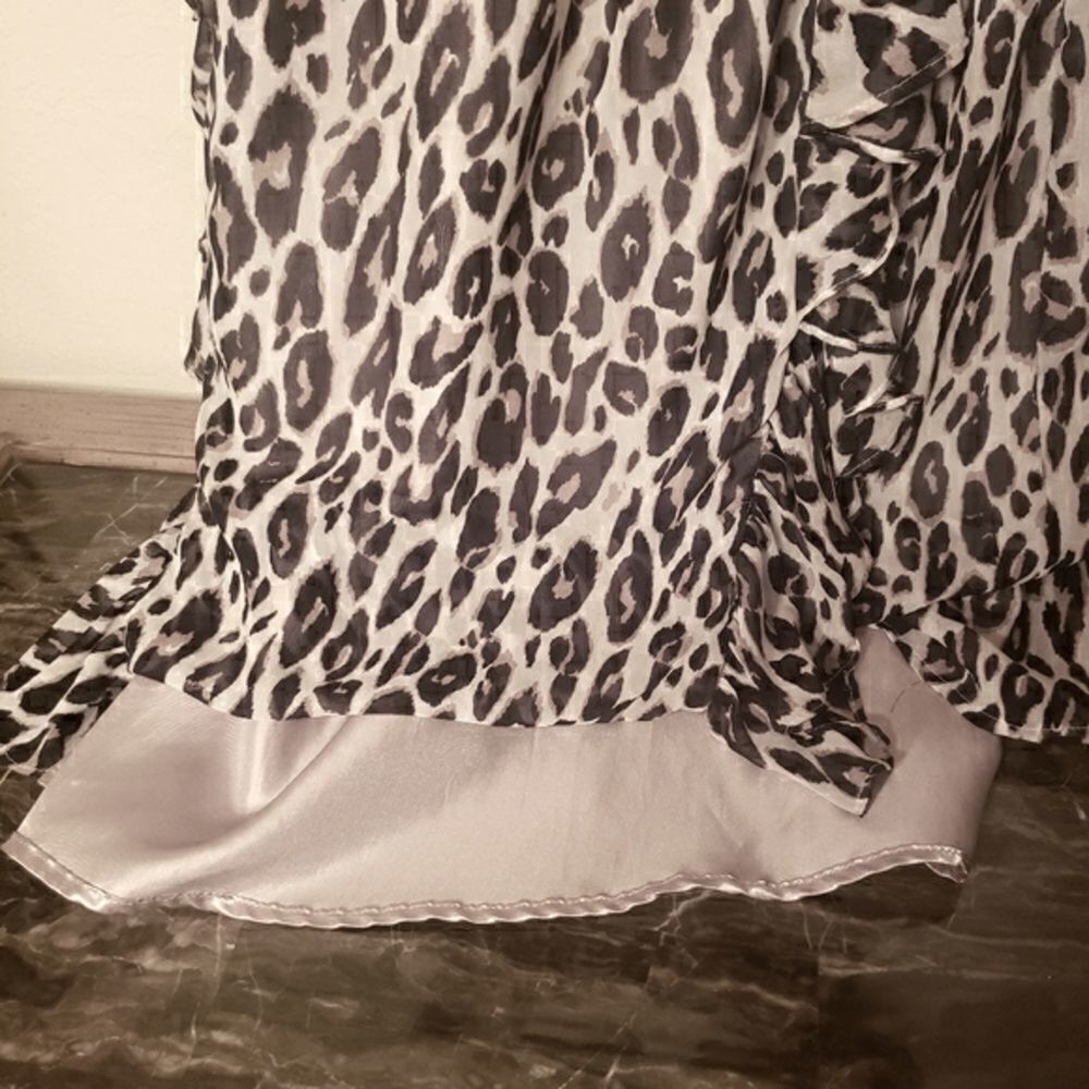 C Russe leopard ruffled dress M - Picture 3 of 7